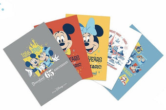 Disney Parks Disneyland 65th Anniversary Lithograph Set of 4 New with Box