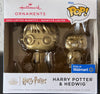 Hallmark 2022 Funko Pop Harry Potter and Hedwig Christmas Ornament Chase Gold
