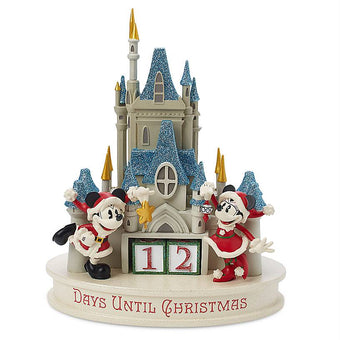 Disney Parks Mickey Minnie Mouse Castle Christmas Happy Holiday Countdown New