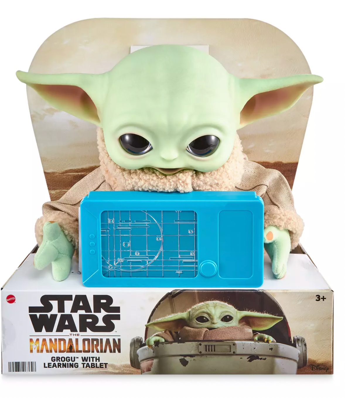 Grogu Learning Tablet付 マテル正規品 Disney Star Wars The Mandalorian Grogu with Learning Tablet Plush