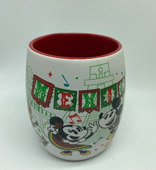 Disney Parks Mexico Mickey Friends and The Three Caballeros Ceramic Coffee Mug