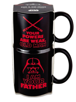Hallmark Star Wars Father and Child Stacking Mugs Set of 2 New