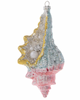Robert Stanley 2021 Glitzy Conch Shell Glass Christmas Ornament New with Tag