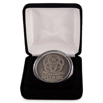 Disney Epcot 35th Anniversary Commemorative Medallion Nickel Silver Plate New