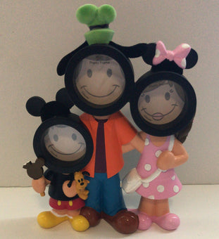 Disney Parks Shanghai Characters Boy Goofy Mickey Minnie Photo Frame New w Box