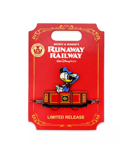 Disney Parks Mickey and Minnie Runaway Railway Donald Limited Pin New with Card