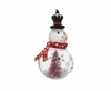 Robert Stanley Very Merry Snowman Shaker Glass Christmas Ornament New with Tag