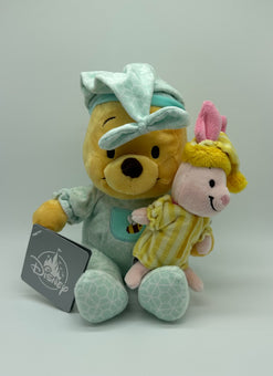 Disney Parks Shanghai Pajama set Winnie the Pooh and Piglet Plush Set New w Tag