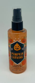 Bath and Body Works Halloween Pumpkin Carving Diamond Shimmer Mist 3 FL OZ New