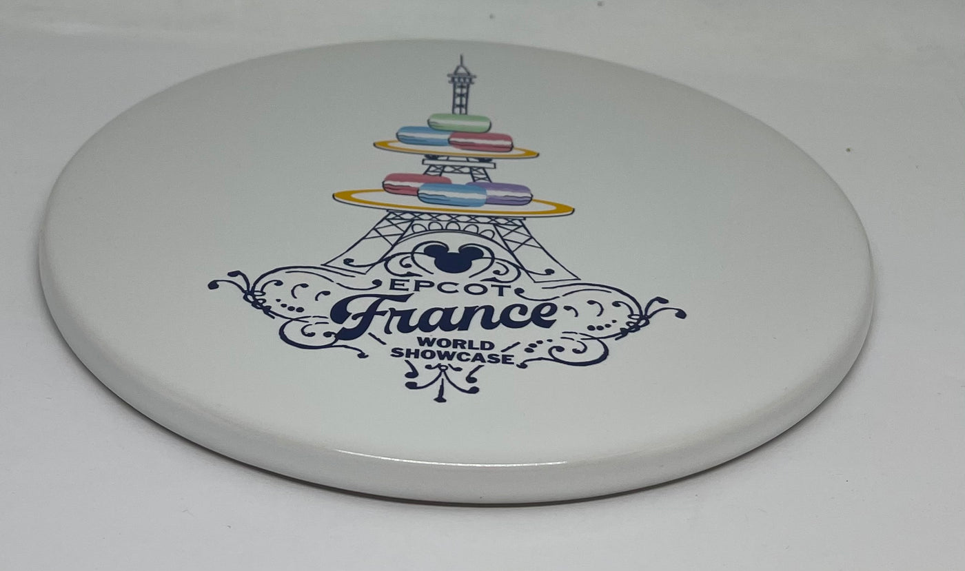 Disney Parks Epcot France Mickey Icon Macaroons Ceramic Trivet New