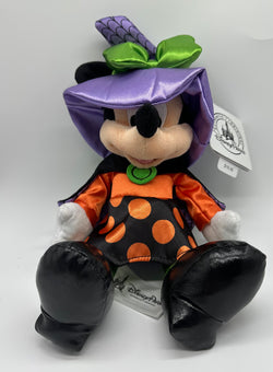 Disney Parks Authentic Halloween Minnie Witch Plush New With Tag