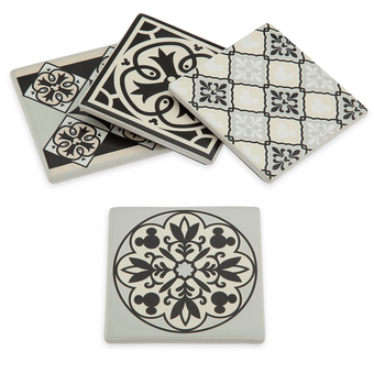 Disney Parks Mickey Mouse Coaster Set Disney Homestead Collection New