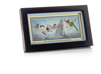 Hallmark Disney Peter Pan Wendy Never Grow Up Framed Print New