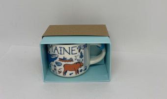 Starbucks Coffee Been There Maine Ceramic Ornament Espresso Mug New with Box