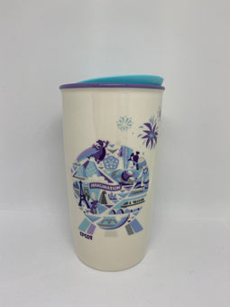 Disney Starbucks Epcot Icons and Attractions Coffee Tumbler Mug New