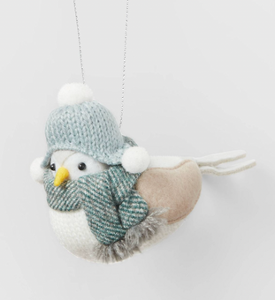Target Bird with Green Scarf Christmas Tree Ornament Wondershop New