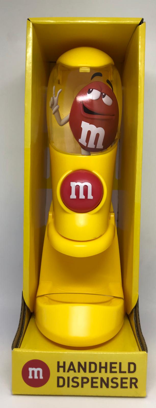 Yellow and Red M&M Candy Dispenser