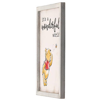 Disney Winnie the Pooh It's a Wonderful World Framed Wall Decor New