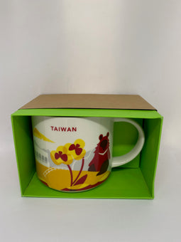 Starbucks You Are Here Taiwan Ceramic Coffee Mug New with Box