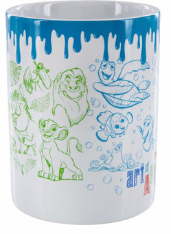Disney Parks Art Of Animation Resort Ceramic Coffee Mug Ariel Cars Simba New