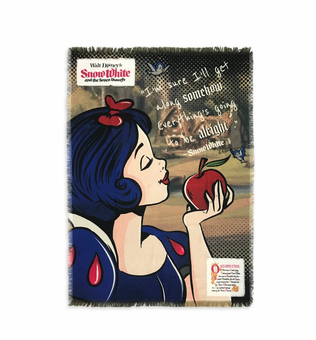 Disney Snow White I'm sure I'll get along somehowTapestry Throw Blanket New