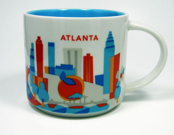 Starbucks You Are Here Atlanta Georgia Ceramic Coffee Mug New With Box