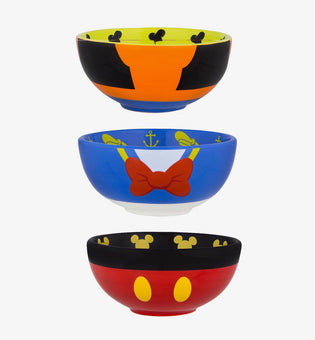 Disney Parks Mickey & Friends Character Mini Bowl Set of 3 New