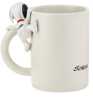 Hallmark Peanuts Dimensional Snoopy and Charlie Brown Mug New