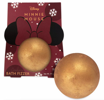 Disney Minnie Holiday Cranberry Bath Fizzer Mad Beauty New with Card