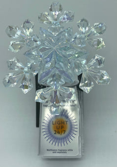Bath and Body Works 2022 Shining Snowflake Glows Nightlight Wallflowers Plug New