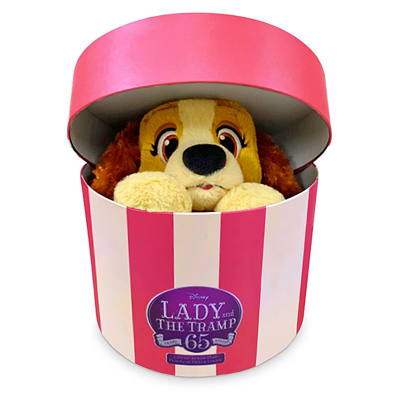 Disney Lady Plush in Hatbox Lady and the Tramp 65th Limited