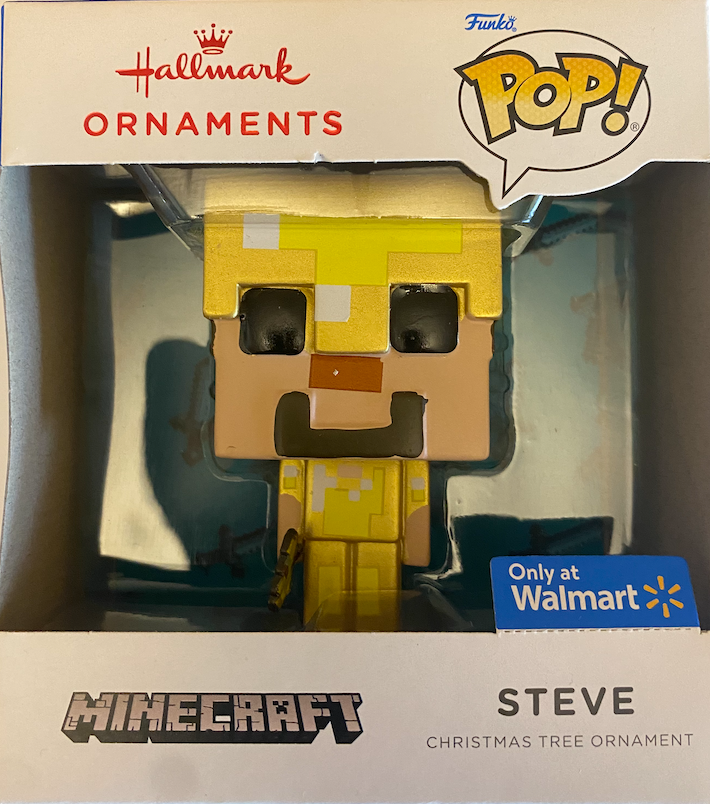 Hallmark 2021 Funko Pop Minecraft Steve Exclusive Christmas Ornament N – I  Love Characters