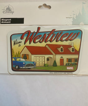 Disney Parks Marvel WandaVision Welcome to Westview Magnet New Sealed