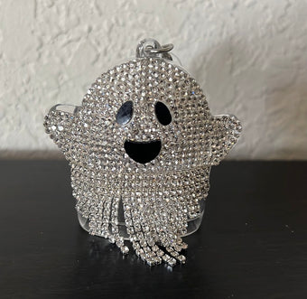 Bath and Body Works 2022 Halloween Gemstone Ghost Pocket* Bac Holder Keychain