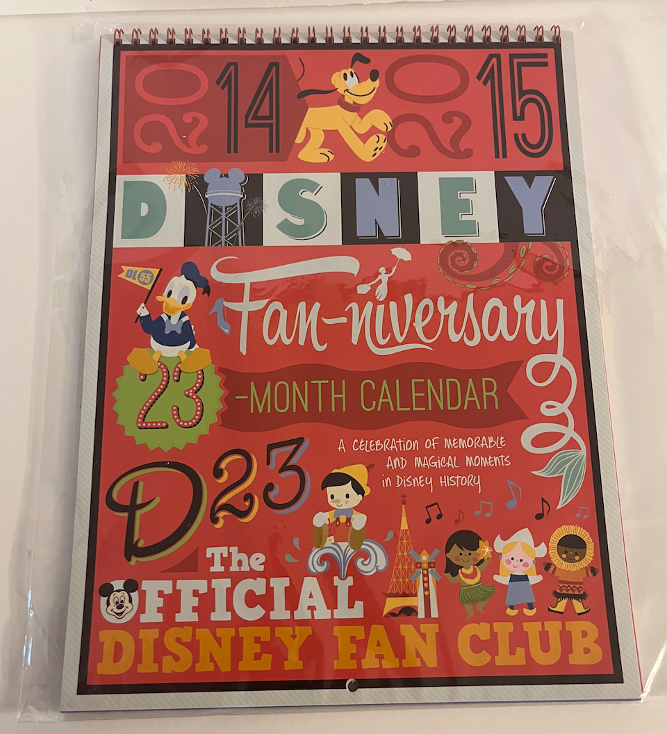 Disney D23 Exclusive Fanniversary 23 Months Calendar 201415 Official