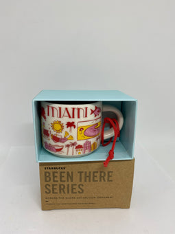 Starbucks Coffee Been There Miami Florida Ceramic Mug Ornament New with Box