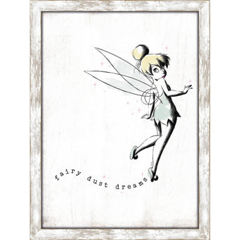 Disney Tinker Bell Fairy Dust Dreams Framed Wall Decor New