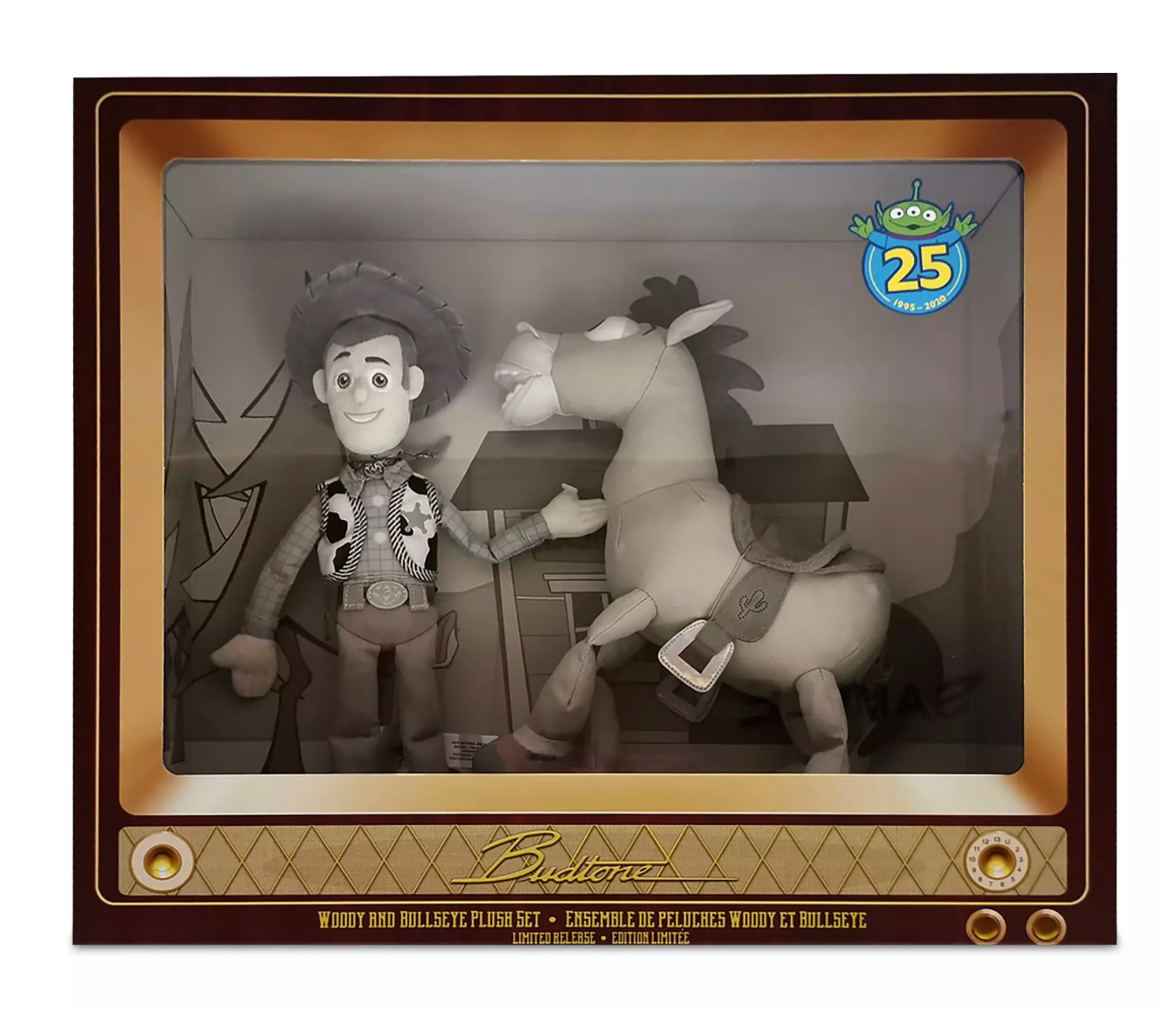 Disney Woody and Bullseye Plush Set Toy Story 25th Limited Release