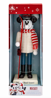 Disney Parks Mickey Mouse Nutcracker Figure Holiday Christmas New with Box
