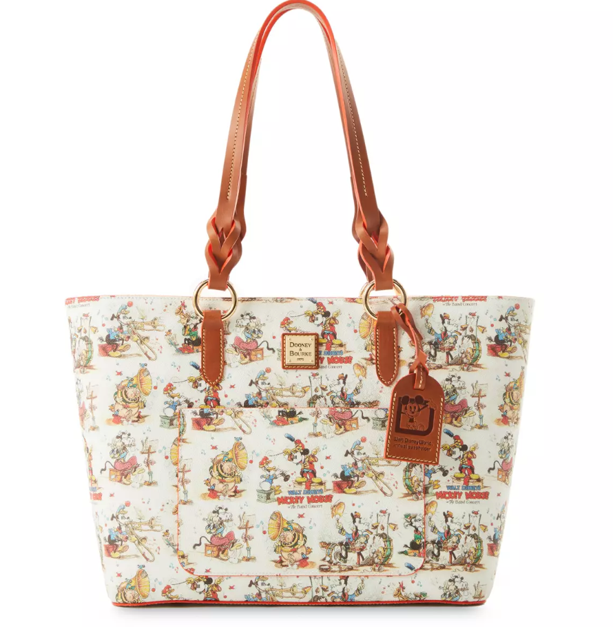 Disney Mickey Mouse The Band Concert Dooney Bourke Tote Bag New With I Love Characters