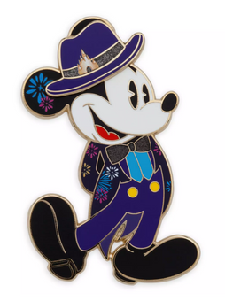 Disney Parks Mickey Main Attraction Pin Cinderella Castle Fireworks New W Card