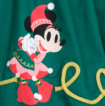 Disney Parks Minnie Elf Holiday Apron for Adults New with Tag