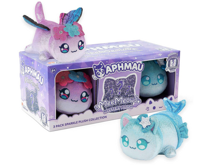 Aphmau MeeMeows Sparkle Collection 6-Inch Plush 3-Pack 1 MYSTERY New with Tag