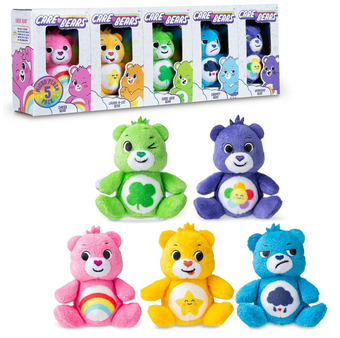 Care Bears 3" Micro Plush 5Pack Treasure Box Mini Figure Toy Animal New With Box