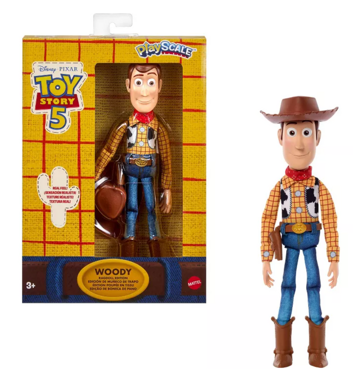 Disney Pixar Toy Story 5 Woody Ragdoll Edition Figure 7in