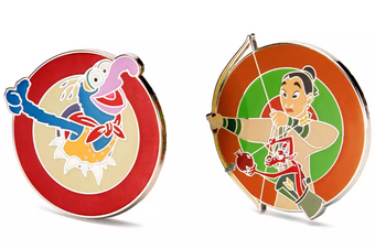 Disney Parks Magical Marksmen Mystery Pin Set Random New With Card