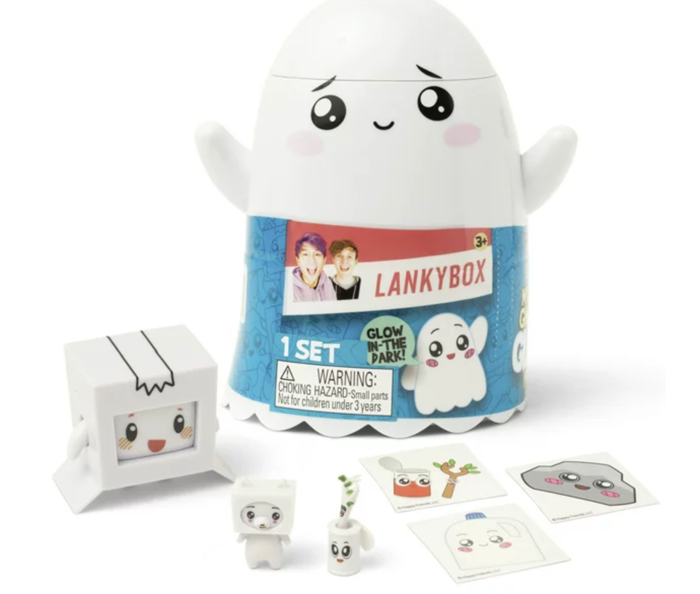 Halloween LankyBox Ghosty Glow Mystery Box Toy Figures and Stickers New