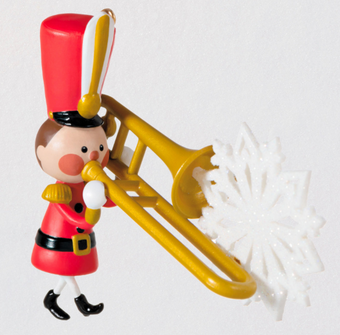 Hallmark 2022 Terrific Trombone Christmas Ornament New With Box