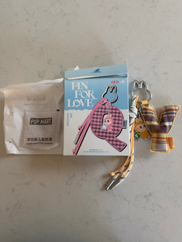 Pop Mart Labubu The Monsters Pin for Love Letter Pendant Y Keychain USA New