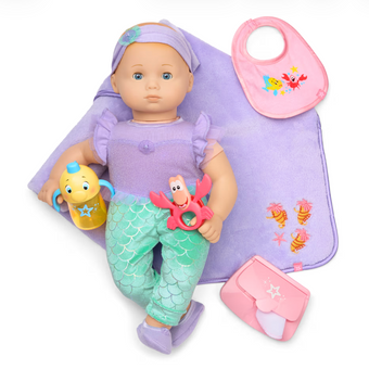 American Girl Disney Ariel Cuddle & Care Set with Bitty Baby Doll Little Mermaid